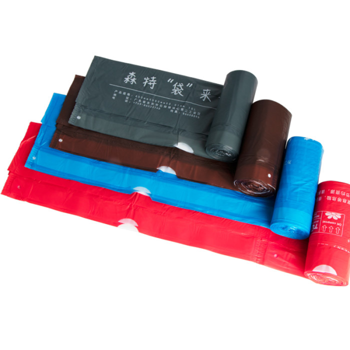 Pulling rope roll garbage bag | Waterproof, leak proof, stain proof | Garbage Bag Plastic | Drawstring Trash Bag on Rolls for company home kitchens | Customization supported