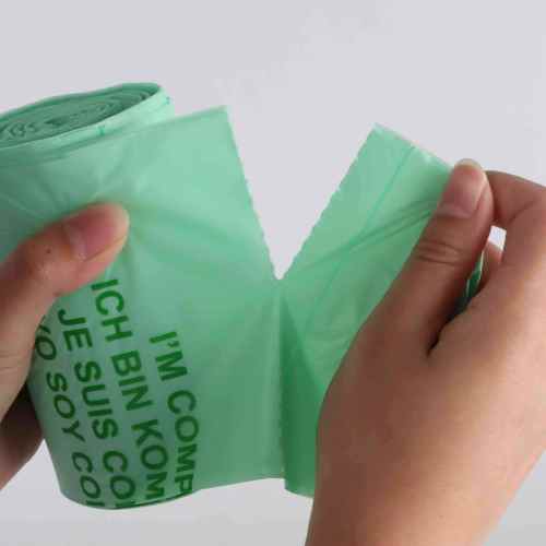 Eco Friendly Garbage Bag Cornstarch Waterproof Household Use Compostable Trash Bag