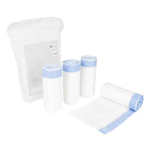 Drawstring Trash Bag Garbage Bags Roll | Waterproof, Leak proof, Anti fouling | Plastic Garbage Bags | Disposable Trash Bag Plastic Drawstring Trash Bag Garbage Bags Roll for Home, Corporate Kitchen | Customization supported