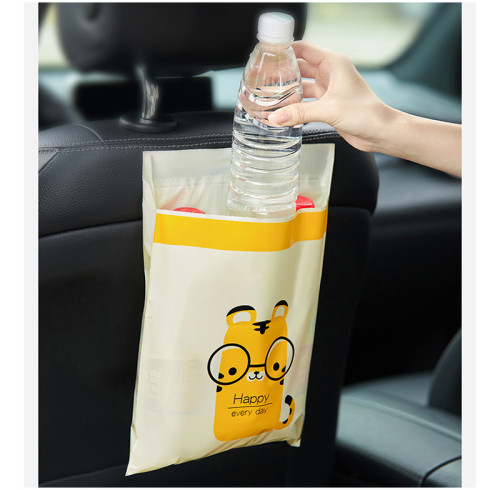 Easy Stick On Disposable Car Trash Bag | Portable Leak proof | Plastic Garbage Bag | Used for Leakroof Vomit Bag Beautiful Kitchen Storage Bag Durable Self Sealing Adhesive Car Trash Bags | Supports Customization