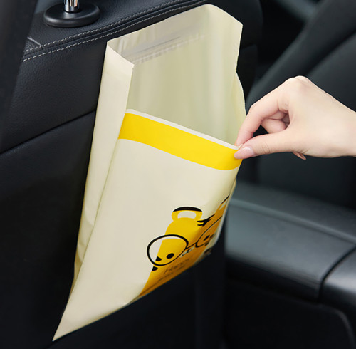 Adhesive Car Trash Bag | Waterproof and Leak proof Convenient | Plastic Garbage Bag | Used for Disposable Plastic Car Garbage Bag Composite Small Car Trash Bag in Car | Supports Customization
