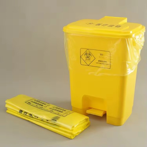 Autoclavable Biohazard Waste Bags Ziplock Yellow Medical Gatbage Waste Bag For Hospital Zipper Ldpe Plastic Disposable Hdpe Bio Garbage Bag