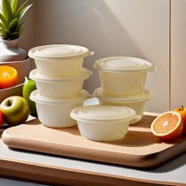 Degradable Lunch Boxes to Go Food Container | Compostable Biodegradable |  Material Bagasse Pulp Hing Hamburger Box Togo Box Sugarcane | Used for Disposable Takeaway Lunch | Supports Customization