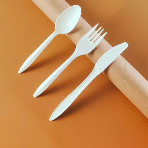 Biodegradable Cutlery and Spoons Dinner Takeout Compostable Disposable Cutlery Cornstarch Tableware