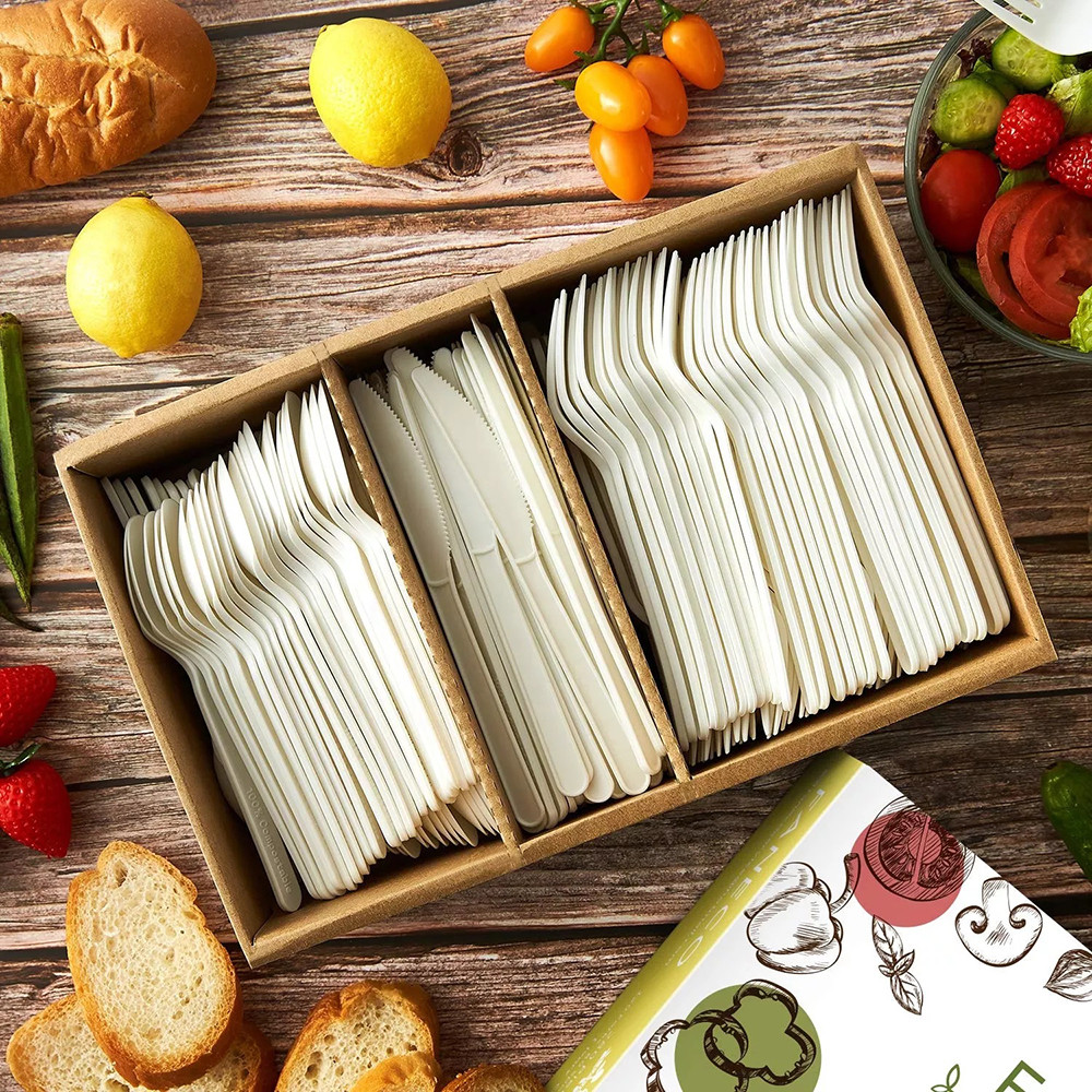 Compostable Cutlery Cornstarch Tableware Main Picture