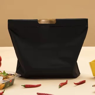 Takeout Packaging Bag Disposable Plastic PE Portable Food Clothing Drawstring Bag Thick Desserts Pack Handbag