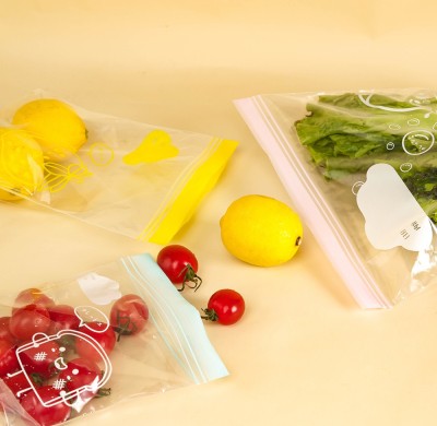 Fresh-Keeping Bag Leakproof Freezer Reusable Bag Fruit Vegetable Food Sealed Bag
