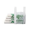 Comstomizd Size T-shirt Bag Biodegradable Supermarket Grocery Shopping Bag