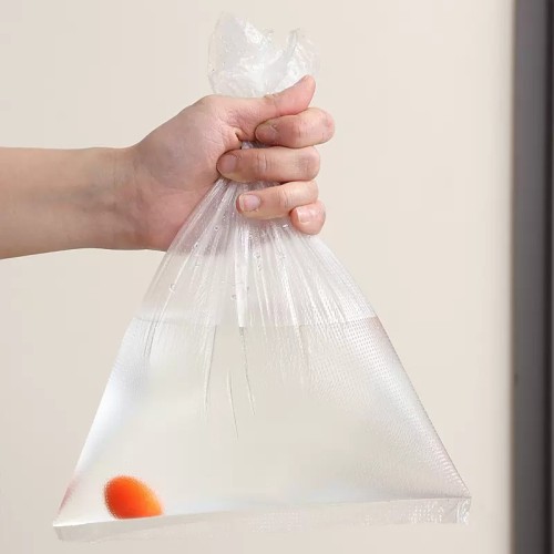 Durable Food Grade Flat Bag Clear Continuous Roll On Vacuum PE Plastic Poly Food Bags for Supermarket Fruit and Vegetable