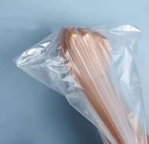 Durable Food Grade Flat Bag Clear Continuous Roll On Vacuum PE Plastic Poly Food Bags for Supermarket Fruit and Vegetable