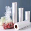 Flat Bag Roll for Supermarket Degradable Poly Bags on Roll for Clear Food Storage for Fruits Vegetables Bread