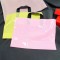 Plastic Shopping Bag | Portable, Durable, Waterproof | Recyclable Plastic tote bag | With Handle Shoes Clothing Shop Shopping Tote | Customization supported