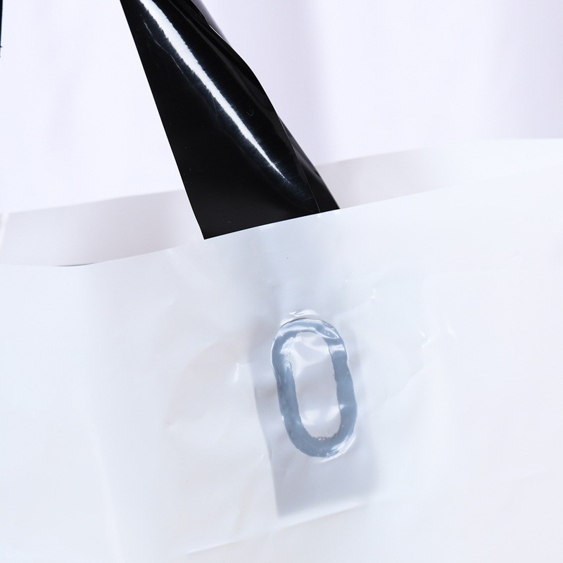 Button Pressing Plastic Shopping Bag With Handle