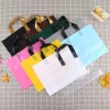 Plastic Shopping Bag With Handle Shoes Clothing Shop Shopping Tote Recyclable Plastic Carrier Bag