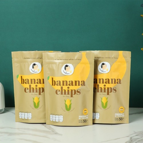 Custom Printed Stand Up Pouch Bag Matte Biodegradable Zipper Plastic Food Packaging Bags Resealable Aluminium Foil Zipper Stand-Up Pouches