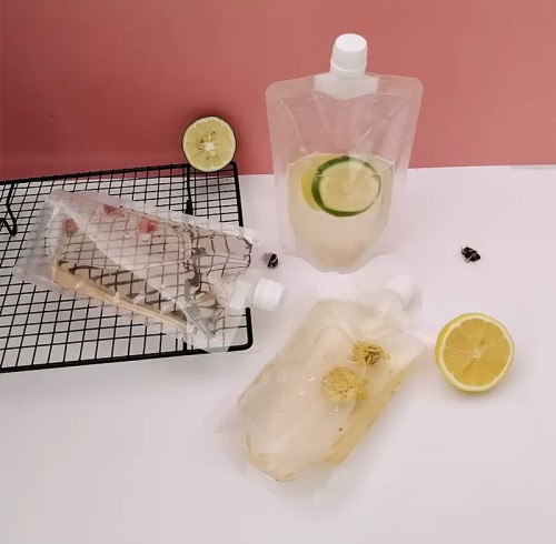 Spout bag | Waterproof, leak proof, portable | Plastic packaging bag | RecyclableTravel Beverage Bag Alcohol Liquid Packaging | Customization supported