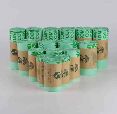 Eco Friendly Garbage Bag Cornstarch Waterproof Household Use Compostable Trash Bag