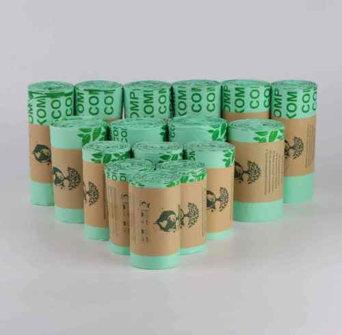 Environmentally friendly garbage bag | Waterproof and wear-resistant | Corn starch compostable | Household garbage bag | Kitchen waste bag | OEM ODM available