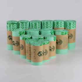 Environmentally friendly garbage bag | Waterproof and wear-resistant | Corn starch compostable | Household garbage bag | Kitchen waste bag | OEM ODM available