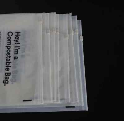Zip Lock Bag Biodegradable Custom Printed Logo Clear Frosted Plastic Bag T Shirt Packaging Zipper Bags For Clothing