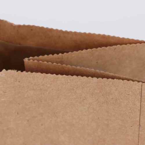 Factory Brown Kraft Paper Sac Bag with Custom Print Logo for Packaging Pizza Milk Sushi Jelly Other Foods Kraft Paper Handle Bags