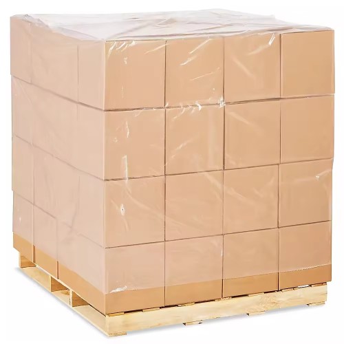 Big Size Clear Ldpe Bag Plastic Liner Pallet Cover Bin Liner Box Manufacturer Square Bottom Bag Heat Seal Transparent Accept