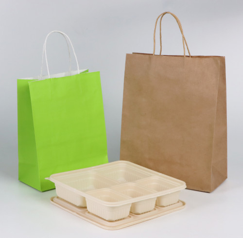 Kraft Paper Bags Stand Up Kraft Paper Bags | Anti fouling and Leak proof | Kraft Paper Bags | Suitable for supermarket shopping bags and gift bags | Supports customization