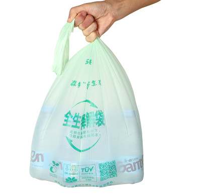 Large Garbage Bag Promotion Restaurant Customized White Plastic Nappy Pet Waste Vest Disposable Bag