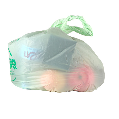 Trash Rubbish Bags Hand Pouch Vest Heavy Duty Big Color Plastic Rolling Garbage Bag for Household