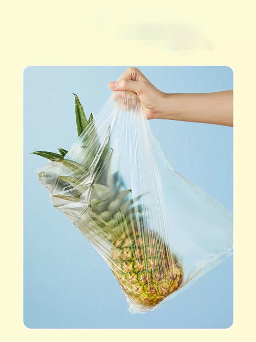 Biodegradable and Compostable Bag Fruit Vegetable Bag On Roll With Flat Sealing For Supermarket