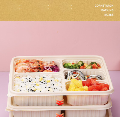 Degradable Lunch Boxes Biodegradable Container Bagasse Food Lunch Tableware Clamshell Sugarcane Food Box With Lid