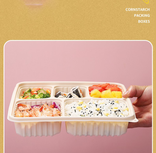Degradable Lunch Boxes to Go Food Container | Compostable Biodegradable |  Material Bagasse Pulp Hing Hamburger Box Togo Box Sugarcane | Used for Disposable Takeaway Lunch | Supports Customization