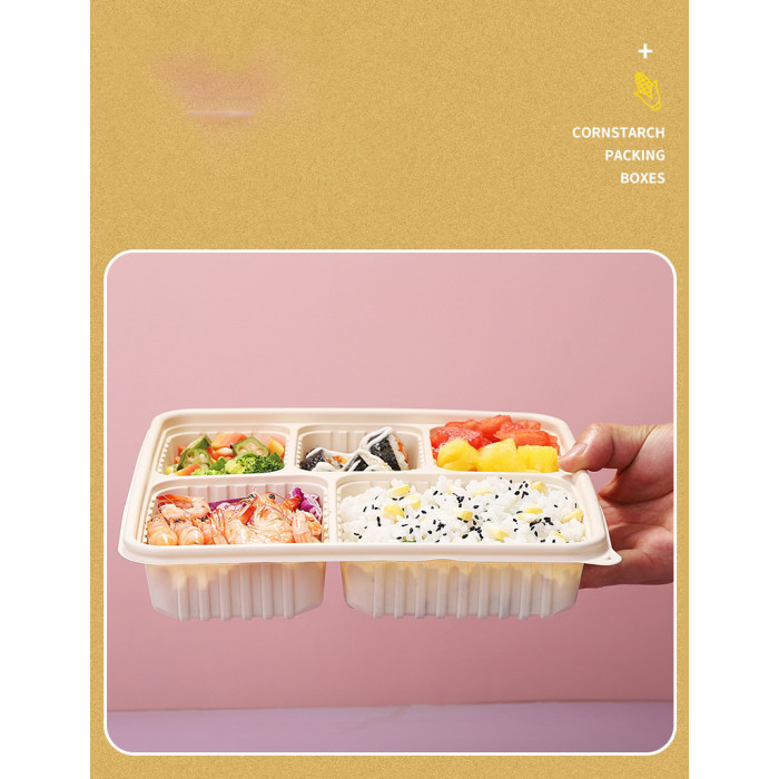 Compostable Biodegradable Degradable Lunch Boxes to Go Food Container Disposable Take Away Lunch Bagasse Pulp Hinge Hamburger Box Togo Box Sugarcane