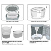 Diaper Pair Refill | Leak proof and Waterproof | Plastic Eco Friendly Diaper Pair Refill | Suitable for Classic Baby Diaper Pair Liners Refined Cartridge Garbage Bags for Baby Supplies Diaper Pair Refill | Supports Customization