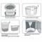 Diaper Pair Refill Bags | Waterproof and Leak proof | Plastic Diaper Fail Liners Nappy Bin | Applied to Refill Diaper Refill Bags Household Disposal Bags | Supports customization