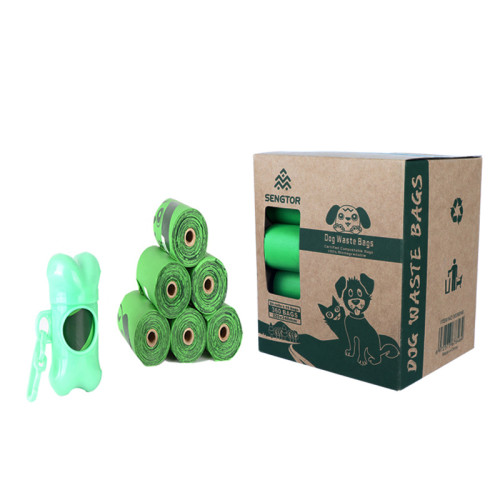 Biodegradable Dog Poop Bags | Waterproof, Leak proof, Anti fouling | Plastic Garbage Bags | Used for Thickened Pet Waste Bags for Big and Small Dogs Degradable Waste Bags for Dogs | Support customization