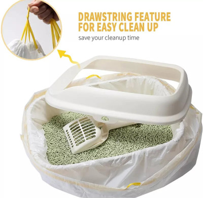 Durable Pull Resistant Cat Litter Bags | Custom OEM/ODM Services Offered | Eco-Friendly PET Material for Sustainable Waste Management | Perfect for Cat Litter & Feces Filtration | Wholesale and Distribution Partners Needed in North America, Europe, and Oceania