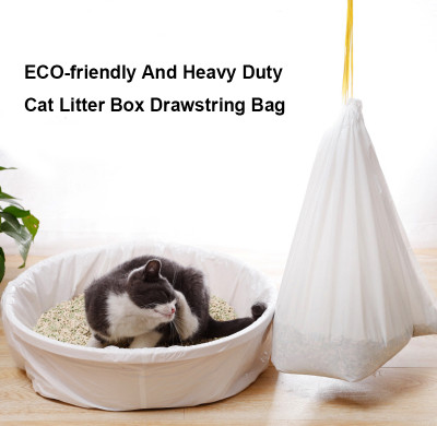 Wholesale Cat Litter Bags - Custom OEM Solutions | Pull Resistant Drawstring Design | Made from Safe PET Material | Perfect for Cat Litter Filtering & Waste Management | ODM Services Available for Brands & Distributors in Global Markets