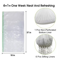 Custom OEM Cat Litter Bags - Pull Resistant Drawstring | High-Quality PET Material | Ideal for Filtering Cat Litter & Feces | ODM Services Available | Wholesale Options for Distributors in Japan, North America, Western & Eastern Europe, Oceania