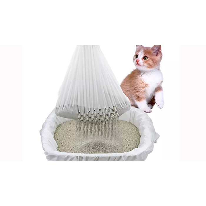 Professional Cat Litter Bags - Durable Pull Resistant Drawstring | Made from Premium PET Material | Customization & Design Services Offered | Perfect for Filtering Cat Litter and Feces | OEM/ODM Partnerships Welcome for Wholesale Distributors
