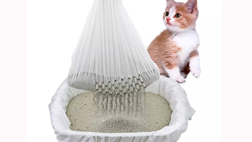 Professional Cat Litter Bags - Durable Pull Resistant Drawstring | Made from Premium PET Material | Customization & Design Services Offered | Perfect for Filtering Cat Litter and Feces | OEM/ODM Partnerships Welcome for Wholesale Distributors