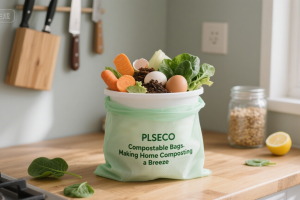 PLSECO's Compostable Bags: Your Guide to Home and Industrial Composting for Sustainable Waste Management