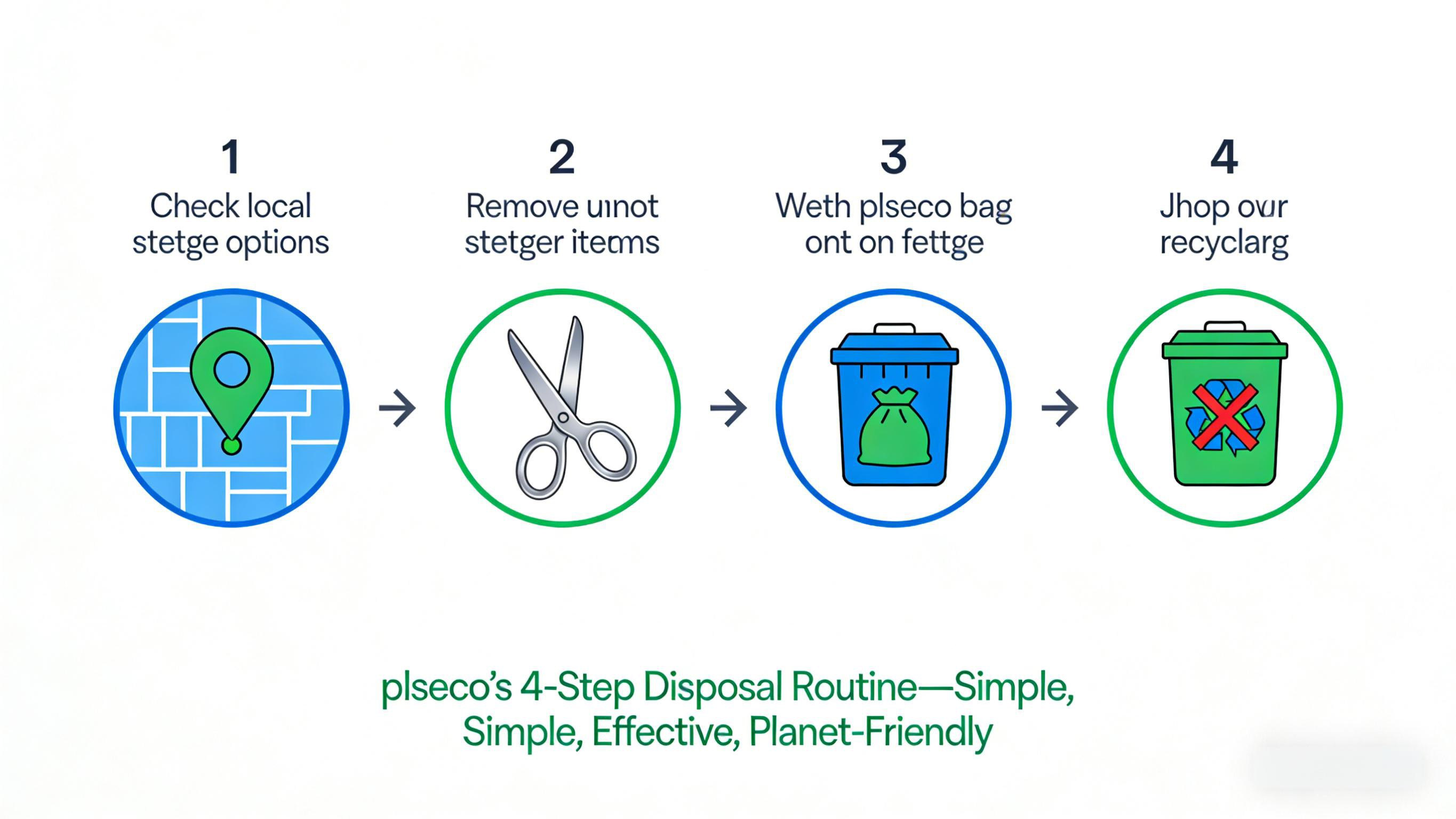 compostable packaging in food waste bins.