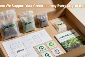 Food Delivery & Fresh Produce Green Transition: Customized Compostable Packaging by plseco
