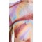 2024 New Fashion High Quality Kaleidoscope Print Long Sleeve Dress digital printing mesh evening dress