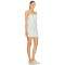 Custom Summer Bondage Knit Flare Mini Dress | 2024 New Textured swirl embroidered fabric designed dress