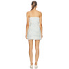 Custom Summer Bondage Knit Flare Mini Dress | 2024 New Textured swirl embroidered fabric designed dress