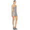 Custom Summer Bondage Knit Flare Mini Dress | 2024 New Textured swirl embroidered fabric designed dress