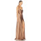 2024 New Fashion High Quality Kaleidoscope Print Long Sleeve Dress digital printing mesh evening dress