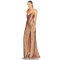 2024 New Fashion High Quality Kaleidoscope Print Long Sleeve Dress digital printing mesh evening dress